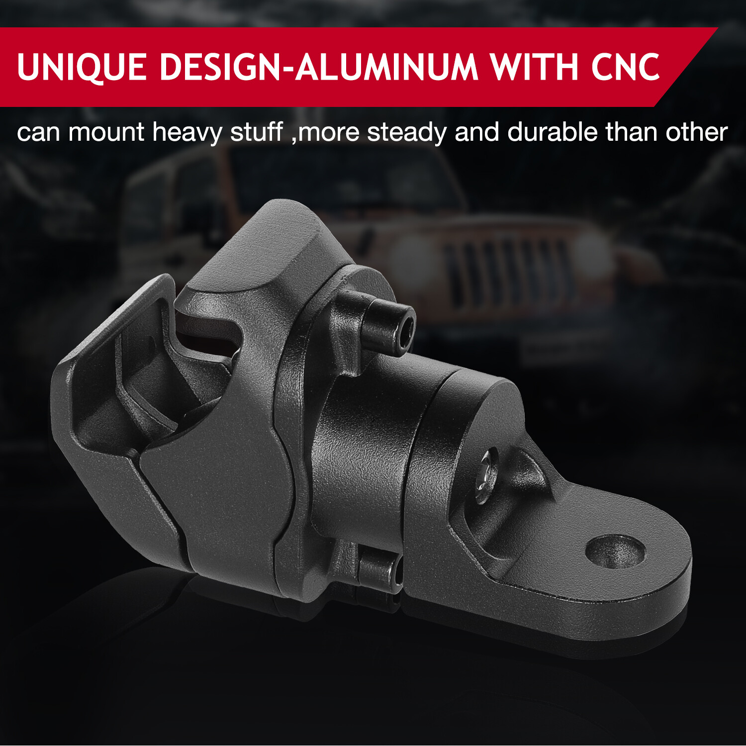 For CFMOTO UFORCE 600 1000 UTV LED Whip Light Mount Clamp Pro-fit Cage SXS CNC