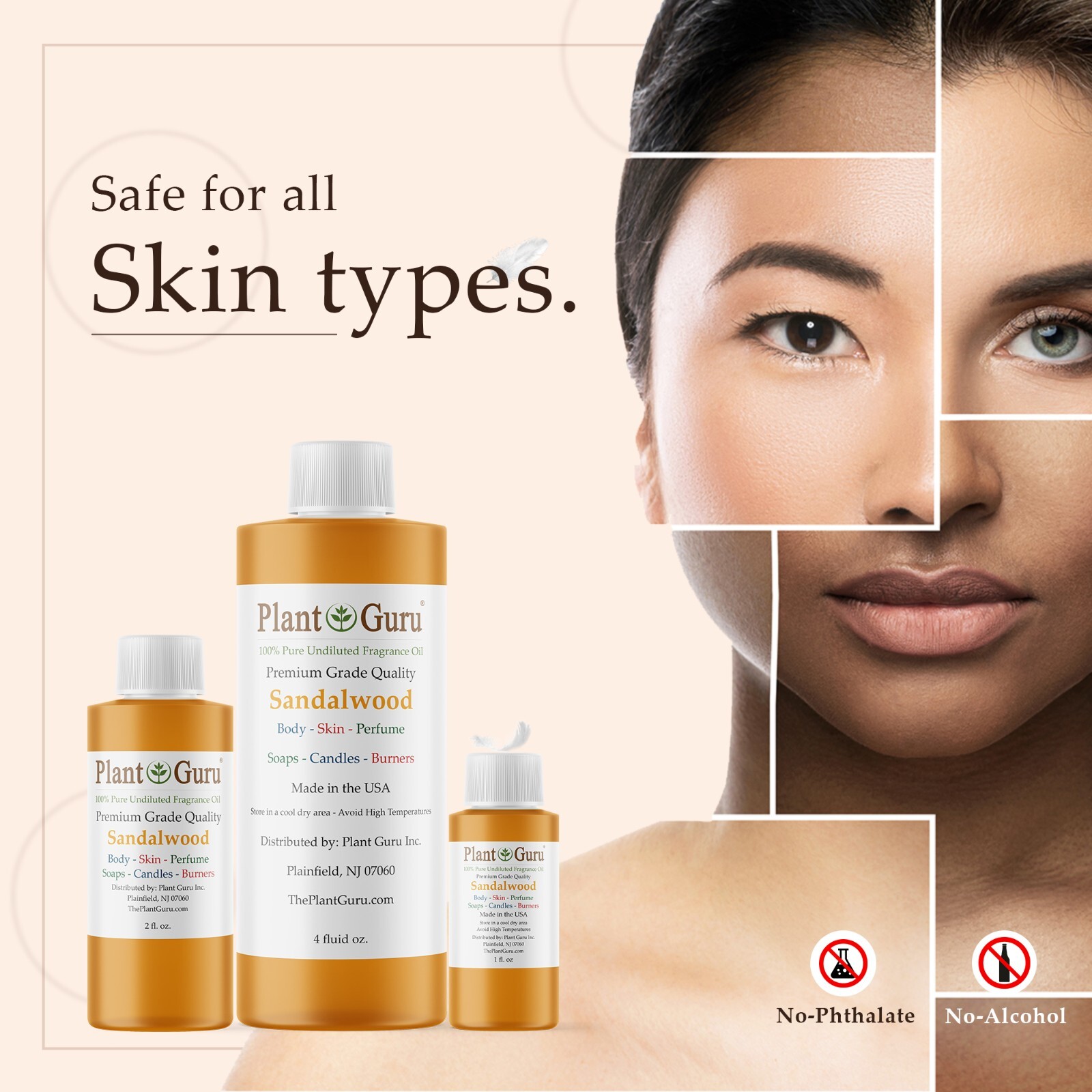 Sandalwood Fragrance Oil For Candle, Soap Making, Diffuser and Burners