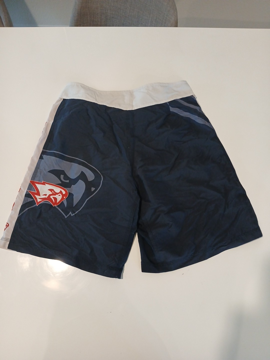 Mens Clinch Gear Fight Shorts Wrestling Team Shorts Blue Size 34