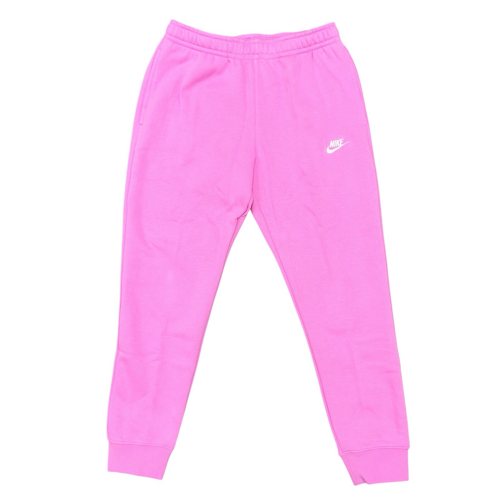 Nike Club Fleece Hyper Pink Joggers Sweatpants, Size Medium NWT BV2671-675