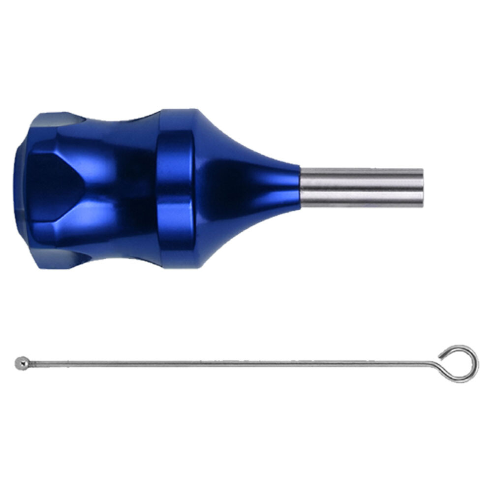 Dark Blue 30mm Tattoo Zinc Alloy Cartridge Grip With 78mm Needle Plunger HOT