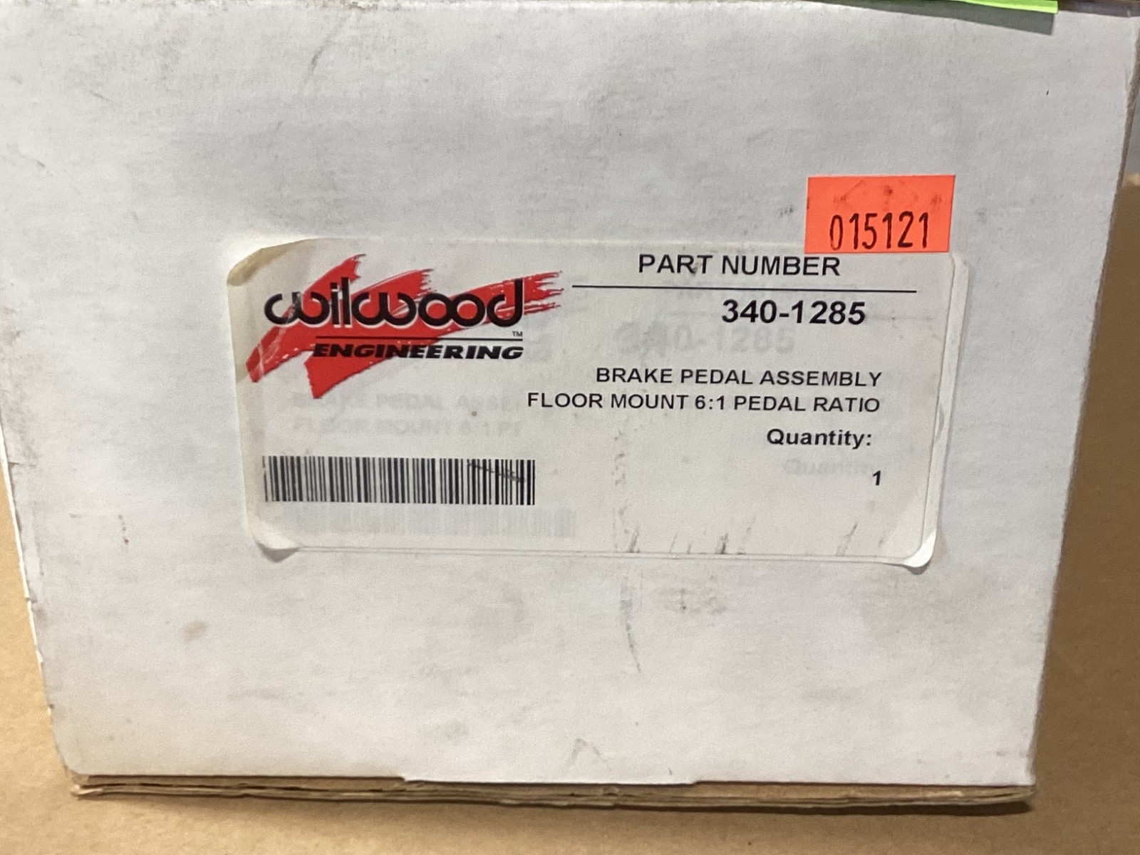 Wilwood Floor Mount Brake Pedal, Balance Bar Pedal Assembly, Aluminum Dual 6:1