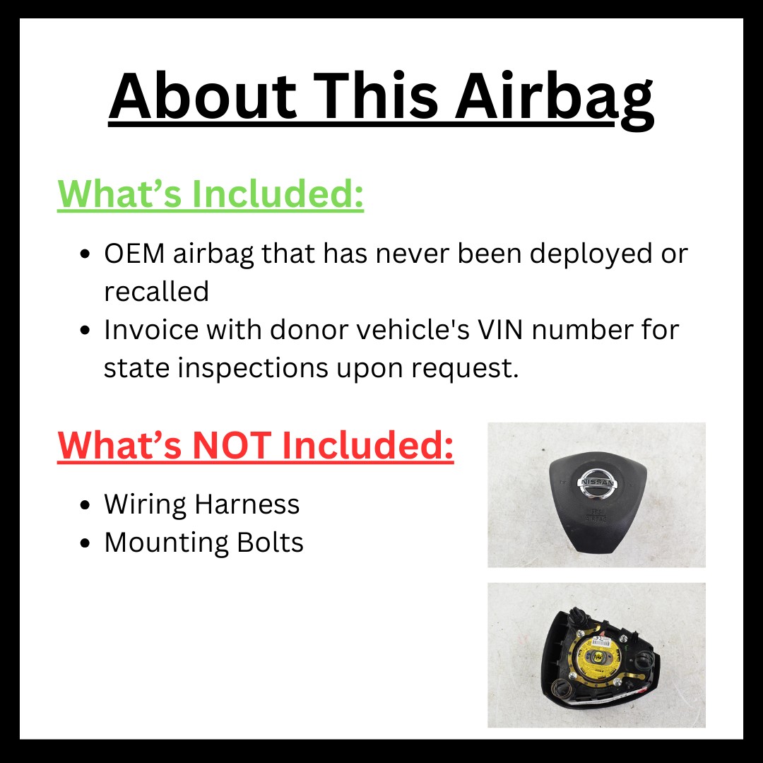 2013 Chevrolet Sonic Driver Side Curtain Roof Airbag Used 84000 Miles OEM