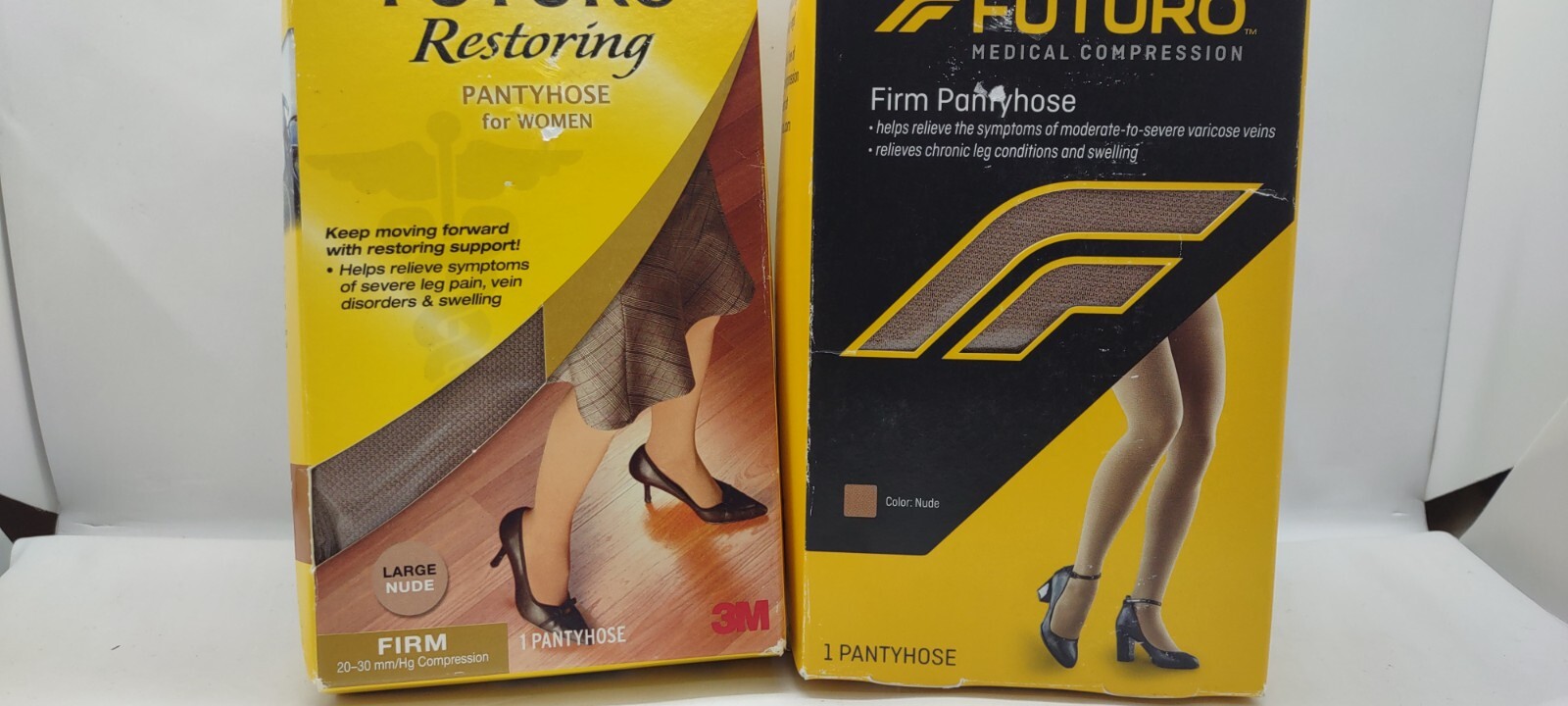 Futuro Women's Restoring Support Pantyhose Compression Nude Large 2ct