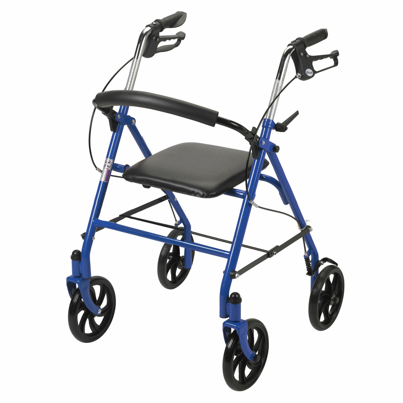 McKesson Upright Rollator Walker 300 lbs. 31 to 35” Handle Height 146-10257BL-1