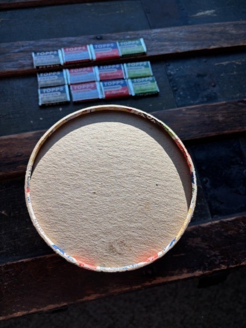 1940's Topps Chewing Gum Spot Counter Display - old Advertising Marketing piece