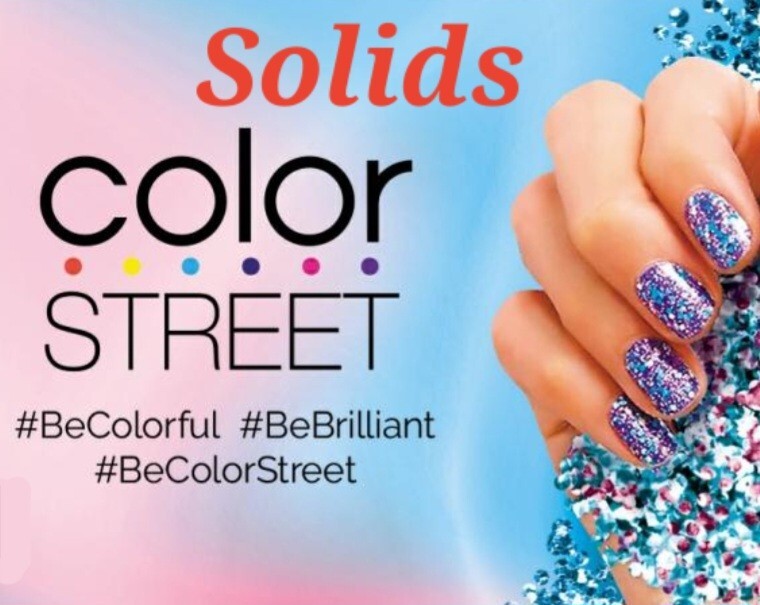 Color Street Nail Polish Strips ~ SOLID COLOR SHADES~ various