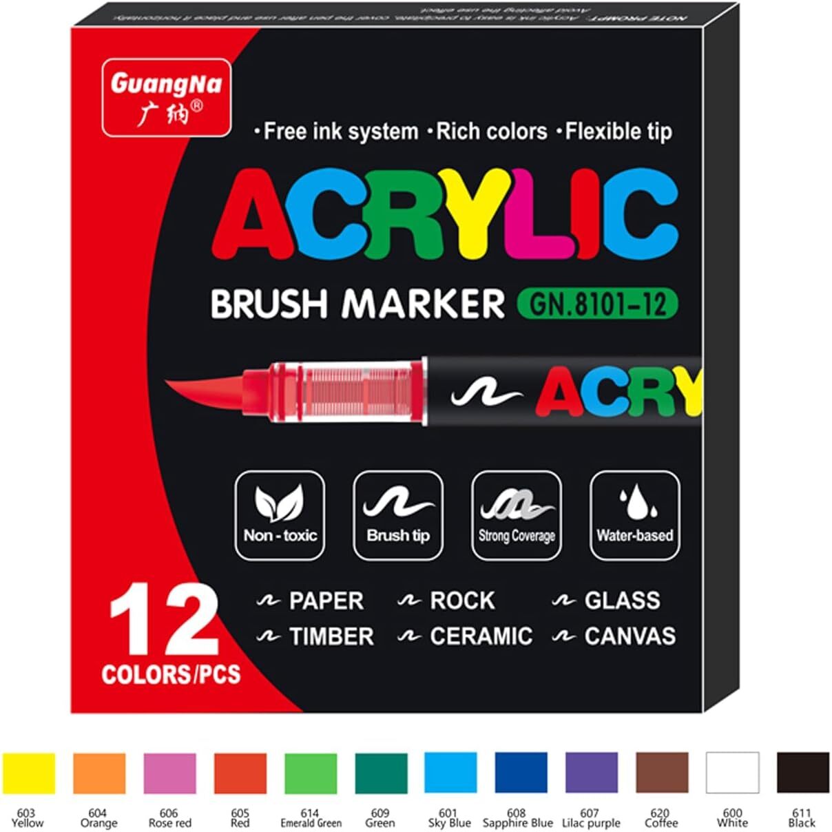 12-36Pcs Waterproof Permanent Paint Marker Pen Car Tyre Tire Letter Metal Rubber