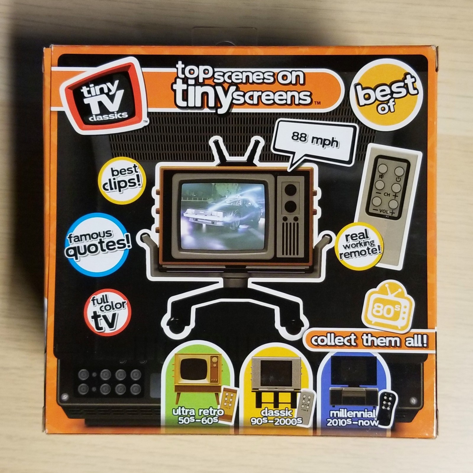 NIB Tiny TV Classics: Back to the Future w/ Remote Walmart ex Mini TV