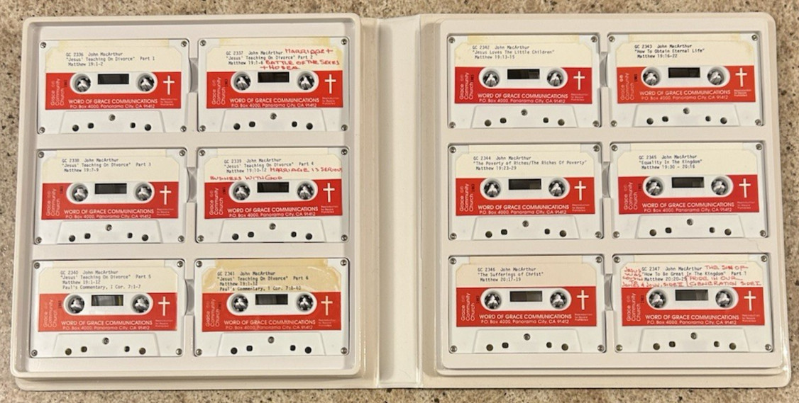 The Book Of Matthew on Cassette by John MacArthur Jr. (Read Full Description)