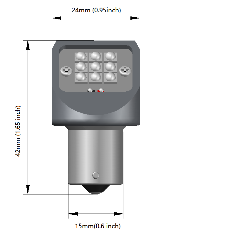 LED RA-7512 W-1290 Wing Tip Nav Light For Aircraft No RFI ( 1 Red+ 1Green Bulbs)