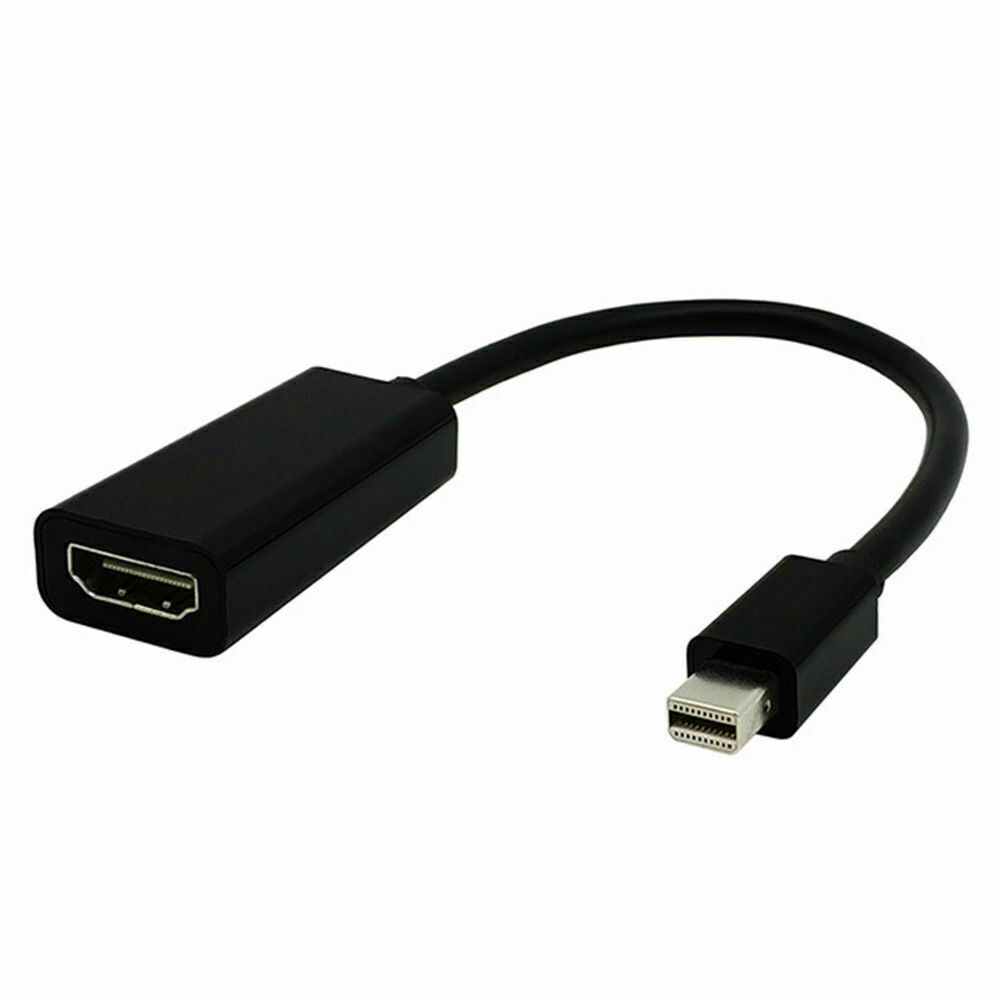 Mini DisplayPort Thunderbolt To HDMI Adapter For Microsoft Surface Pro 2 3 4 BLK