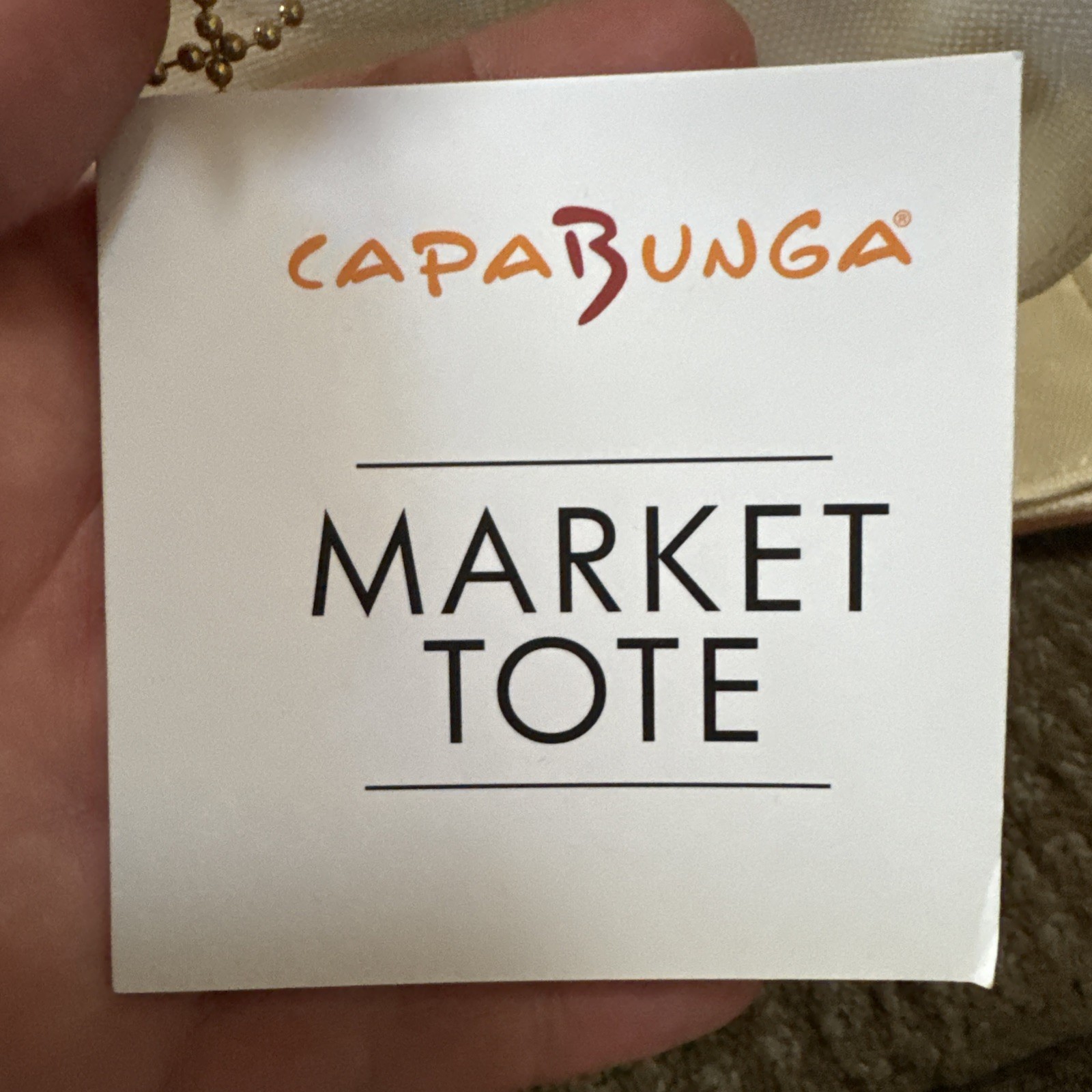 NWT CapaBunga Farmer's Market Tote Shopping Bags with Handles - 7 Pockets