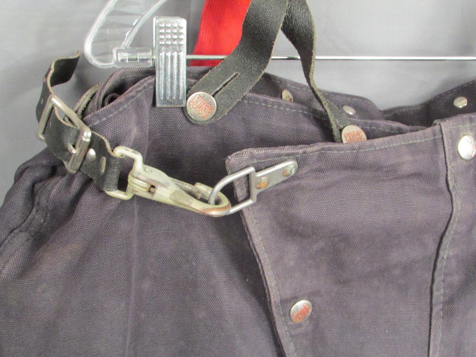 Vintage Globe Mfg. Firefighters Bunker Turnout Gear Pants Suspenders Fireman 40