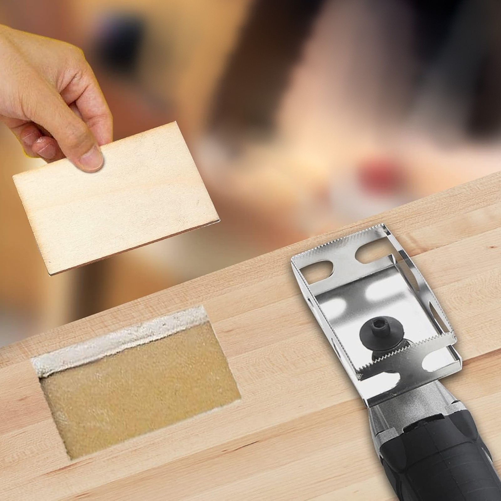 2Pcs Drywall Outlet Slot Cutter Oscillating Tool to Cut in Single Gang Wall Box