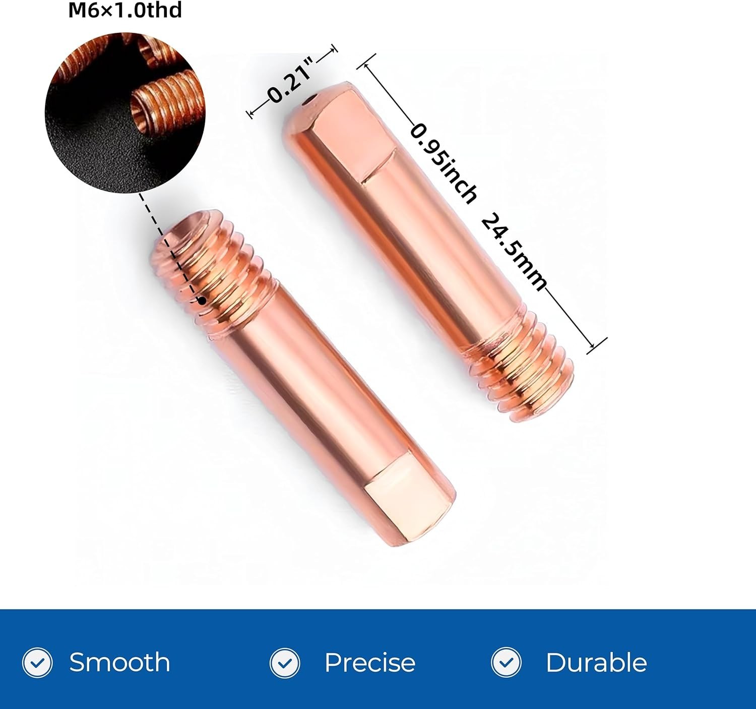 Mig Welder Tips 2/30-Pack Welding Tips .035" Contact Tip for Mig Welding Gun