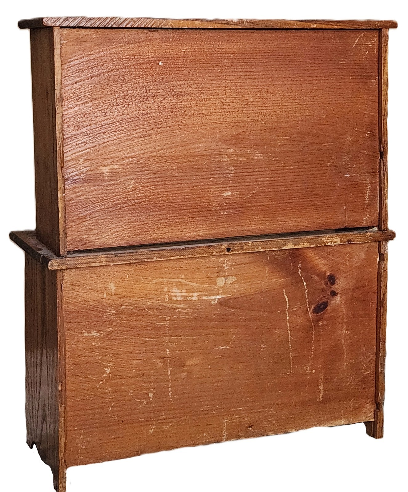 Hoosier Cabinet, Child, Salesman, Bakers Kitchen Work Station, Oak, c1900 18"t