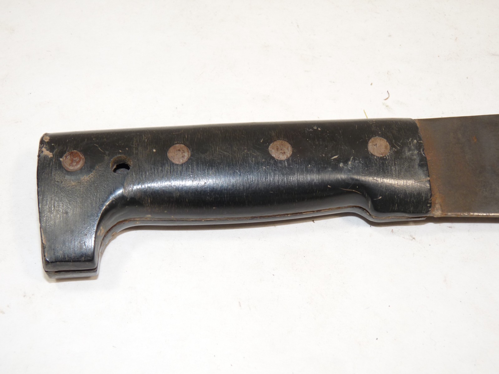 Vintage 14” Legitimus Collins Co. Guatemala Machete w/Panama Leather Sheath