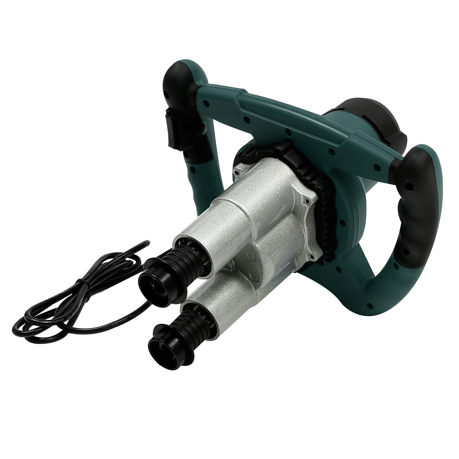 1800w Concrete Mortar Mixer Cement Grout Plaster Stirrer Double Paddle Mixer USA