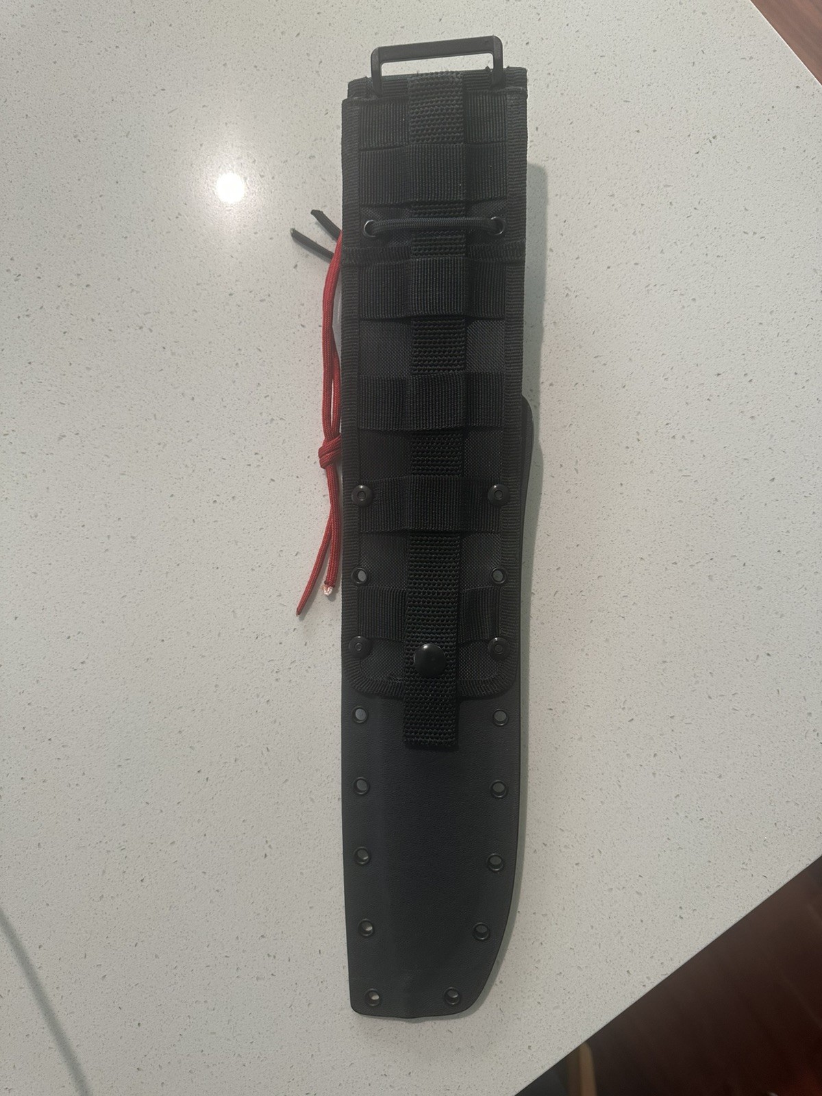 ESEE Junglas Survival Knife Bushcraft Machete Venom Green Blade Orange Handle