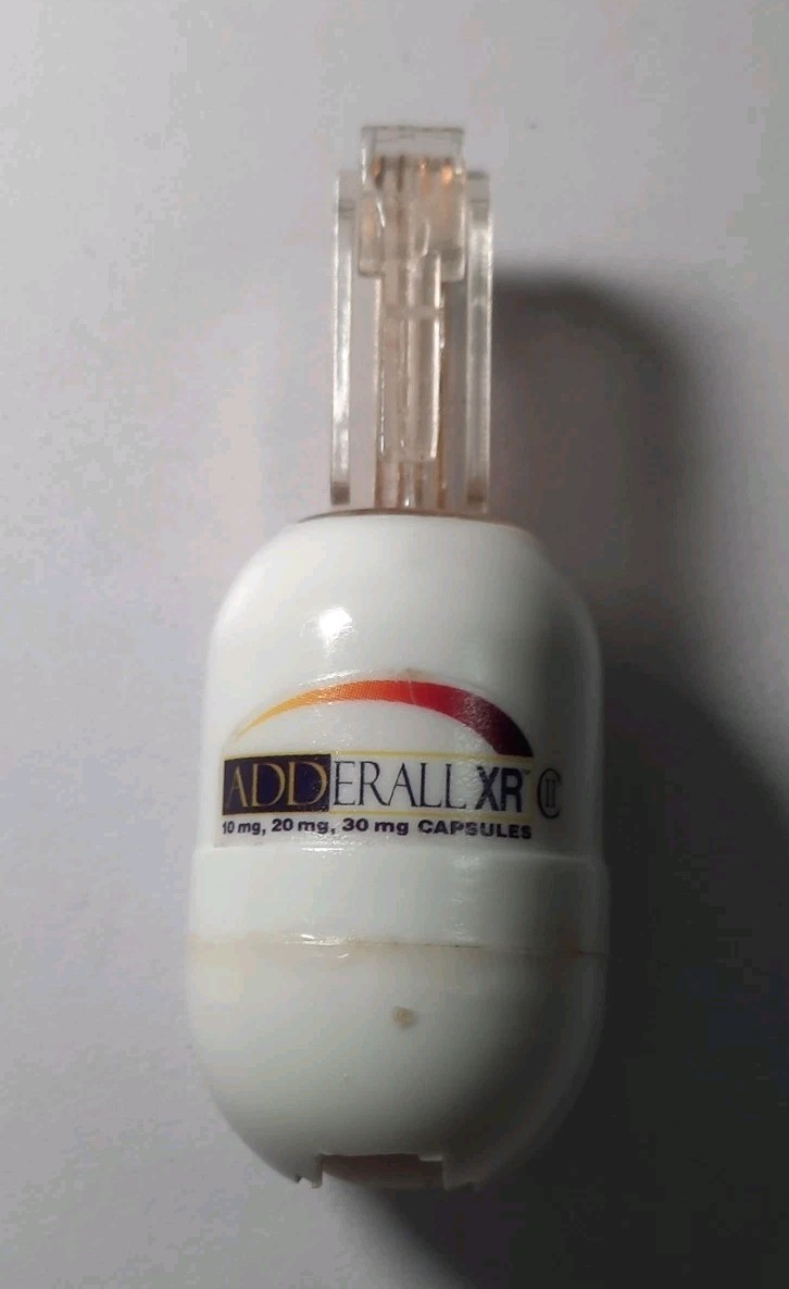 Rare Adderall XR Phone Cord Detangler spinner Miniature Collectable Drug Rep