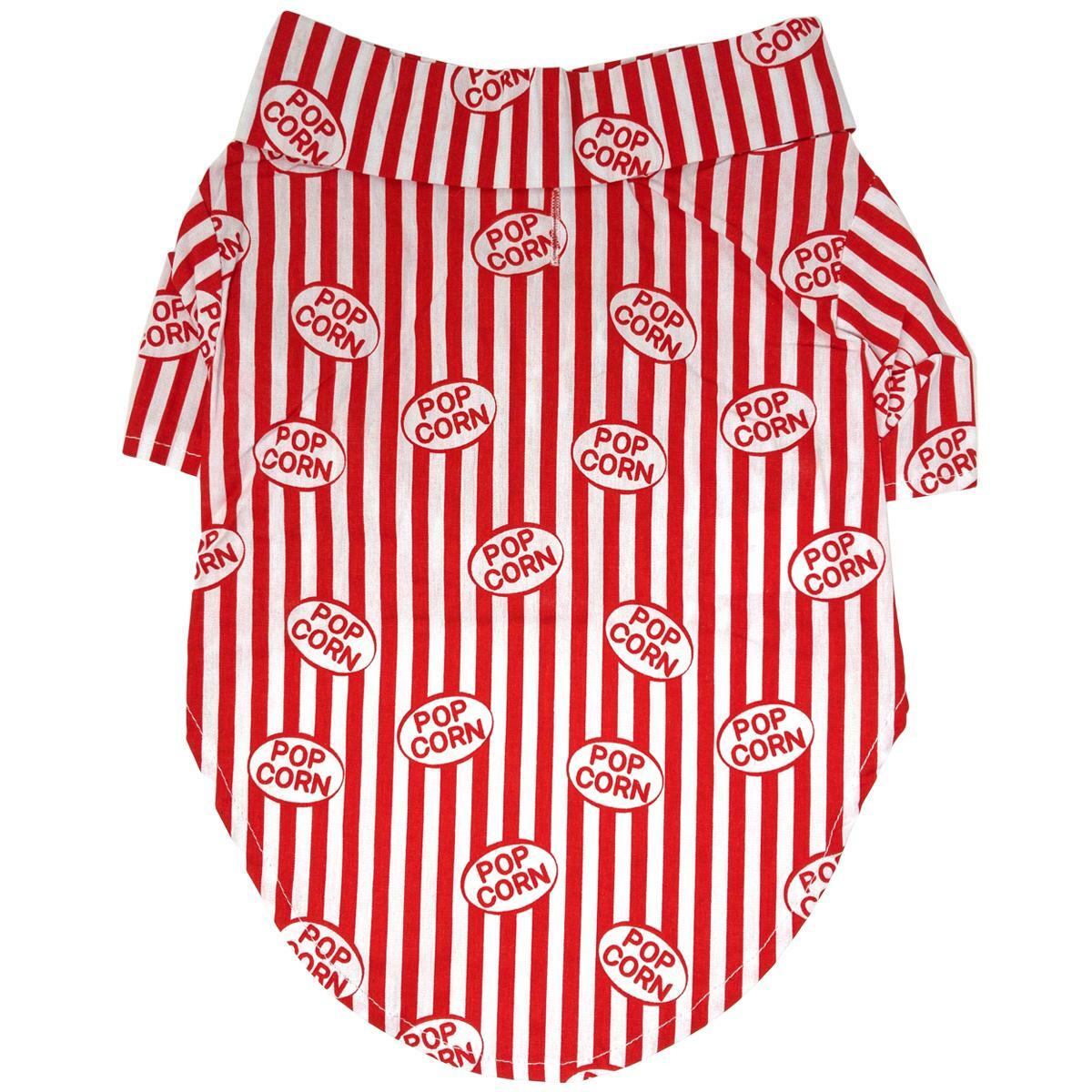 Doggie Design Dog Camp Shirt Popcorn Box Movie Print Sizes XXS–2XL NEW