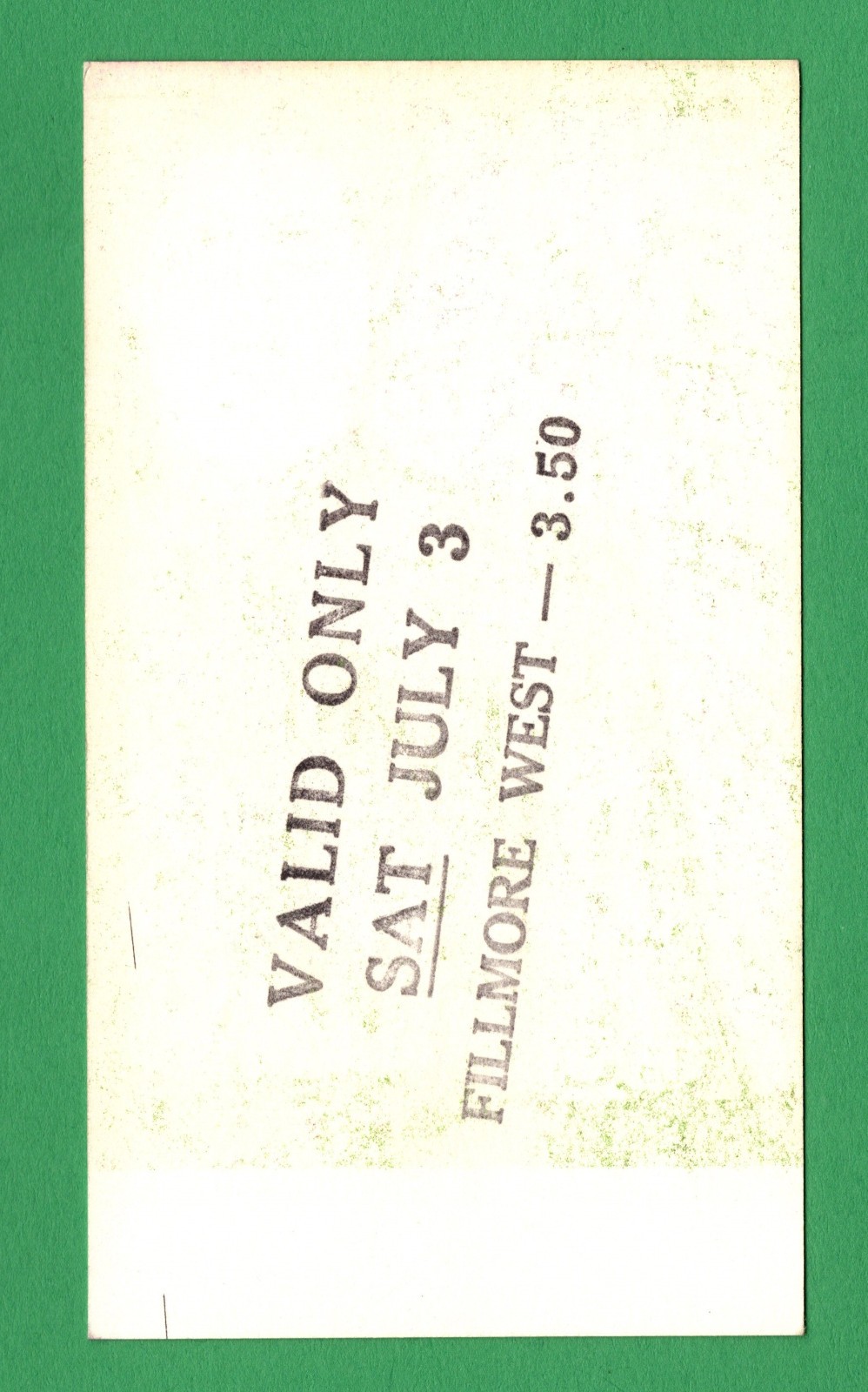 Pink FLoYd -LEE MichaeLS-CLear Light-BG90 BiLL Graham FiLLmore ThursdaY Ticket