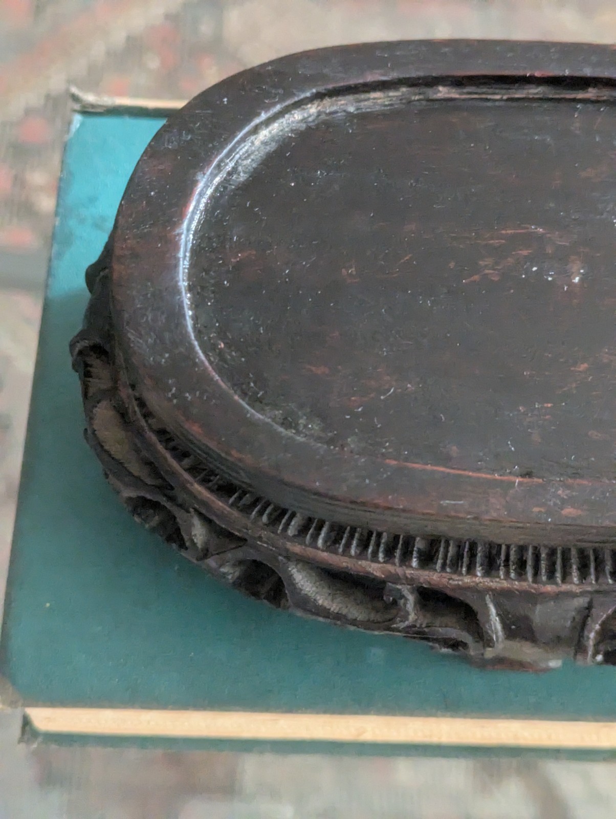 Vintage Chinese Carved Openwork Wood Display Stand Vase Base