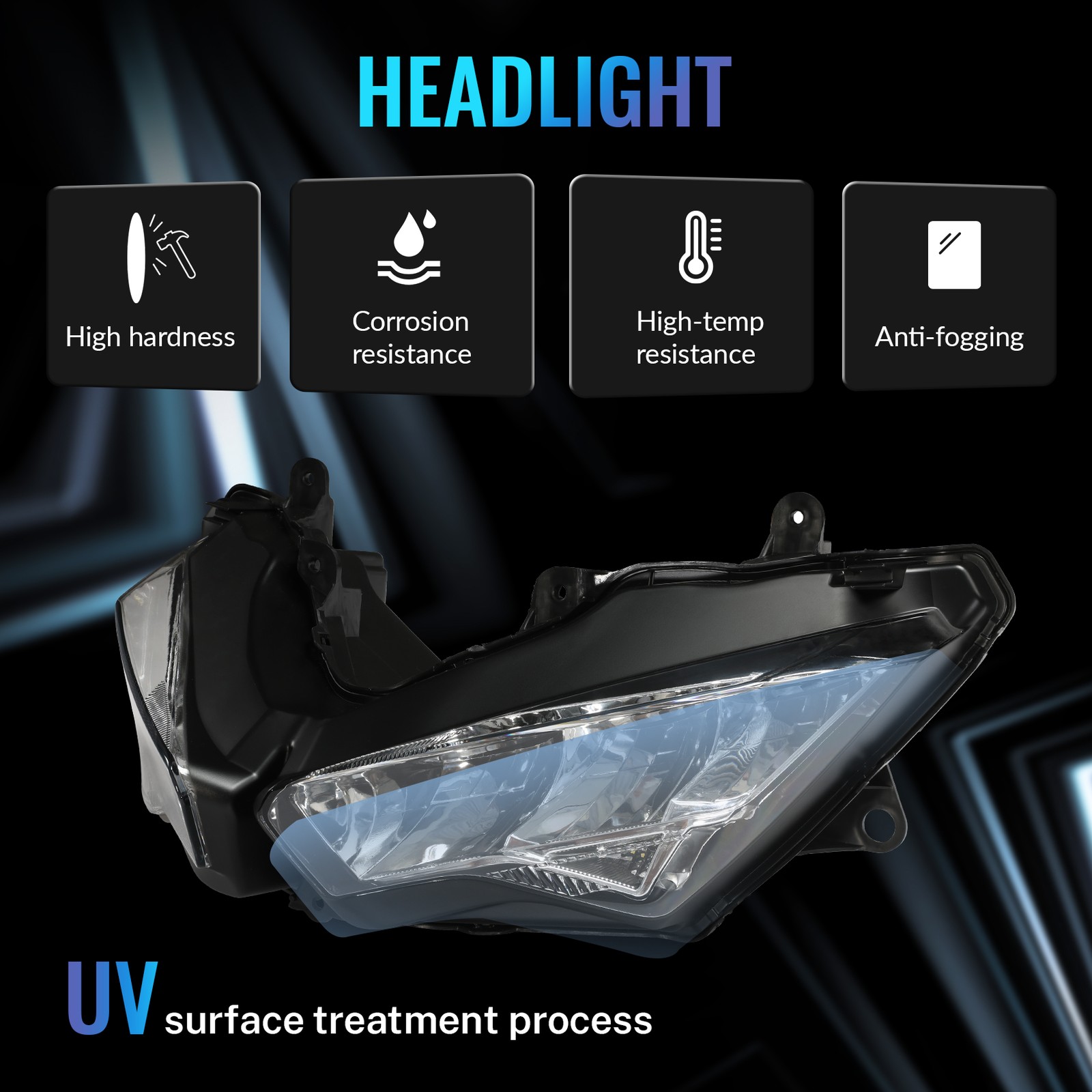 Front Headlight Lamp & Stay Fairing Bracket Fit For Kawasaki Ninja 400 18-24 19