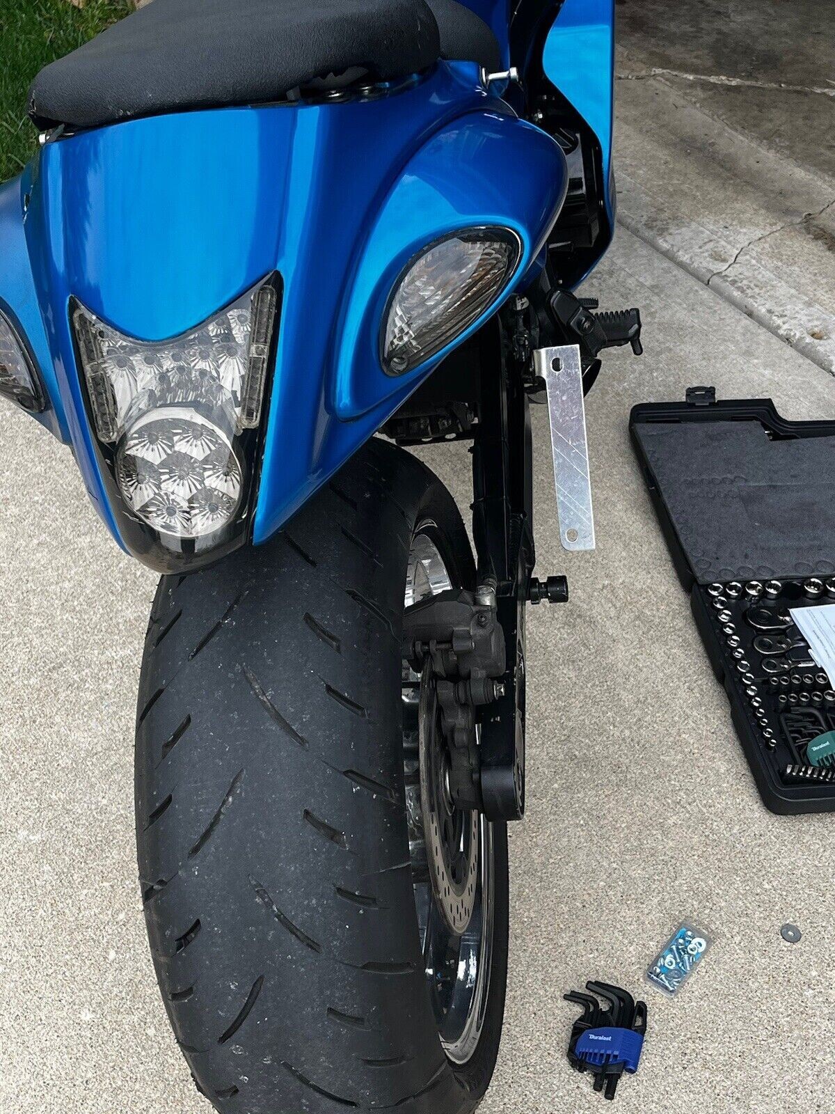 Side Flat License Plate Relocation Holder Bracket for Suzuki Hayabusa 1999-now