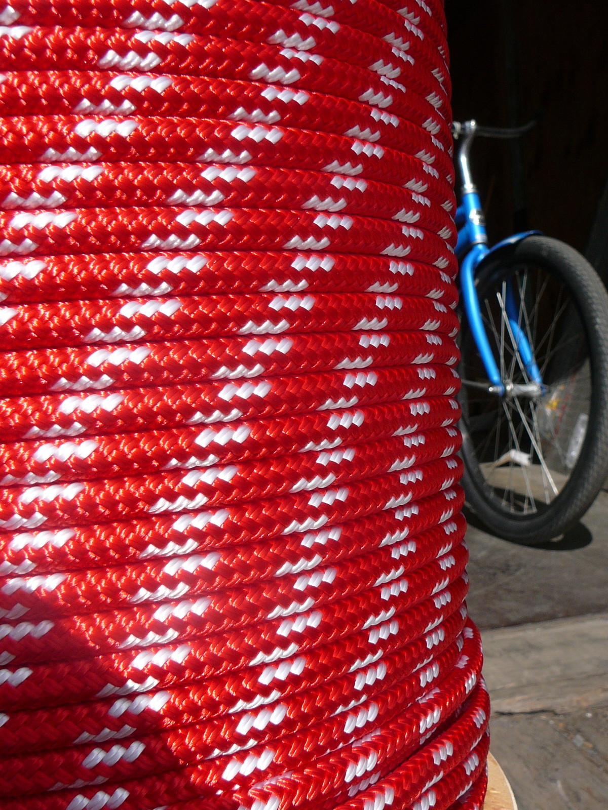 NovaTech XLE Halyard Sheet Line, Dacron Sailboat Rope 5/16" x 50' Red/White