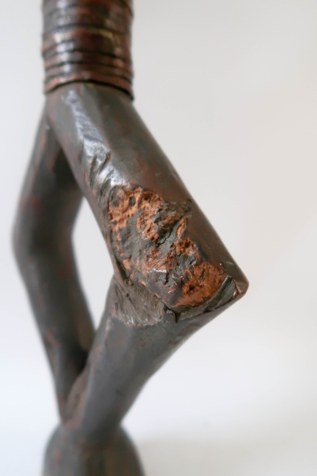 Vintage Sango Mbumba Reliquary Figure Gabon African Tribal Art Statue 22" Wood