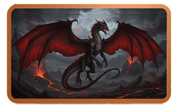 5oz Flying Dragon Colorized Copper Bar in Capsule