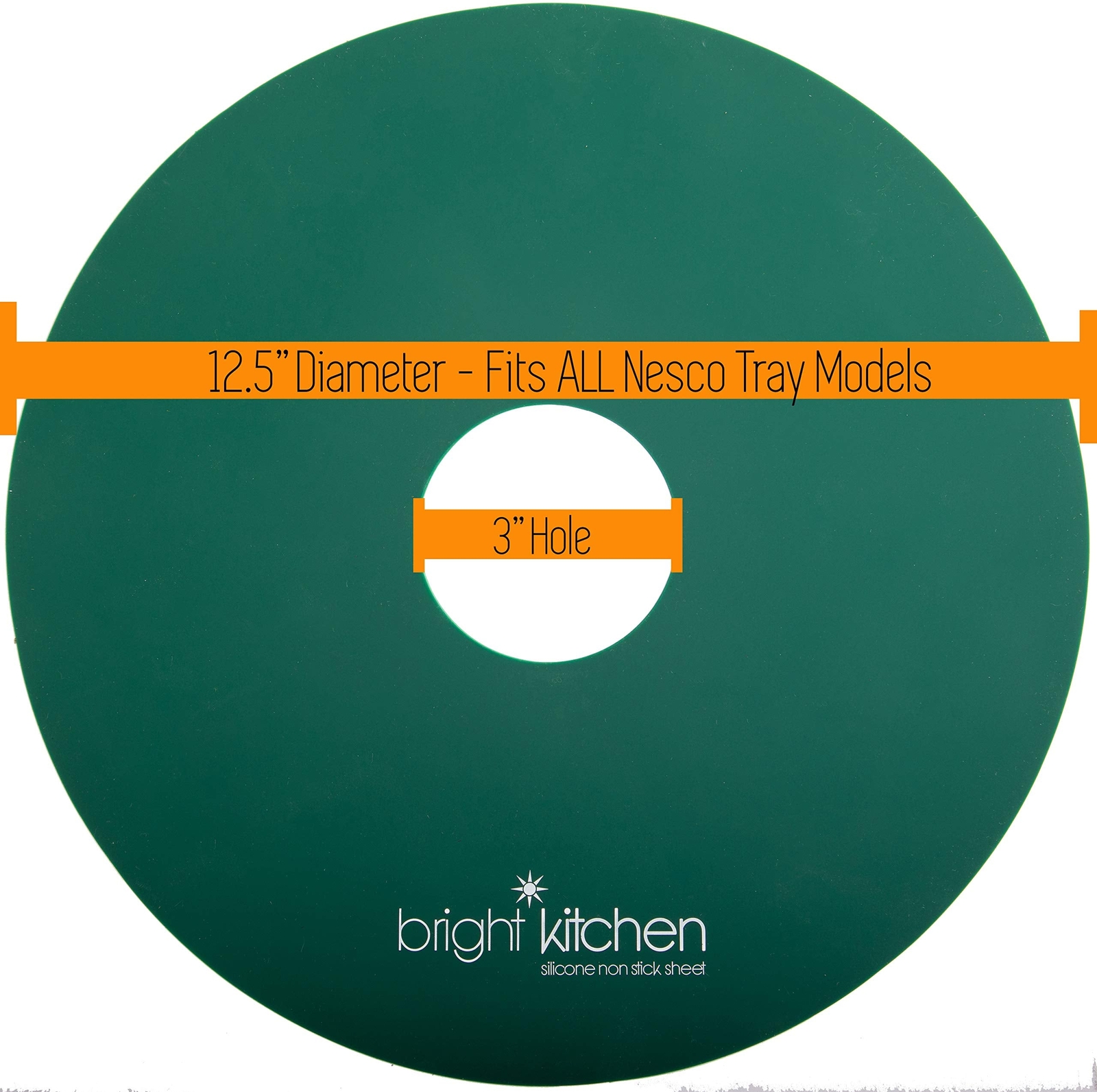 2 Silicone Dehydrator Sheets NON-Toxic for Nesco Round Dehydrators Fruit Roll