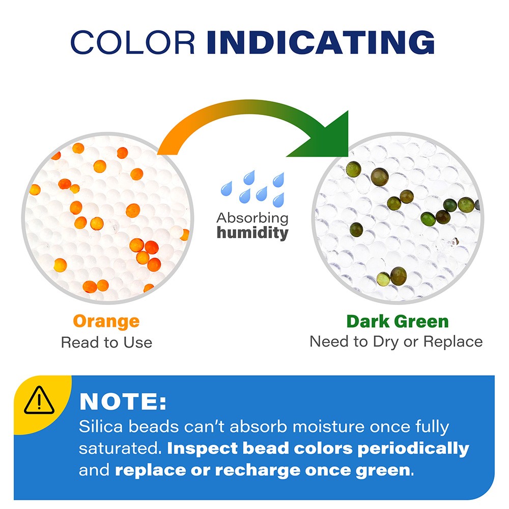 300 Packs 0.5 Gram Silica Gel Packets Desiccant Beads Dryer Moisture Absorber