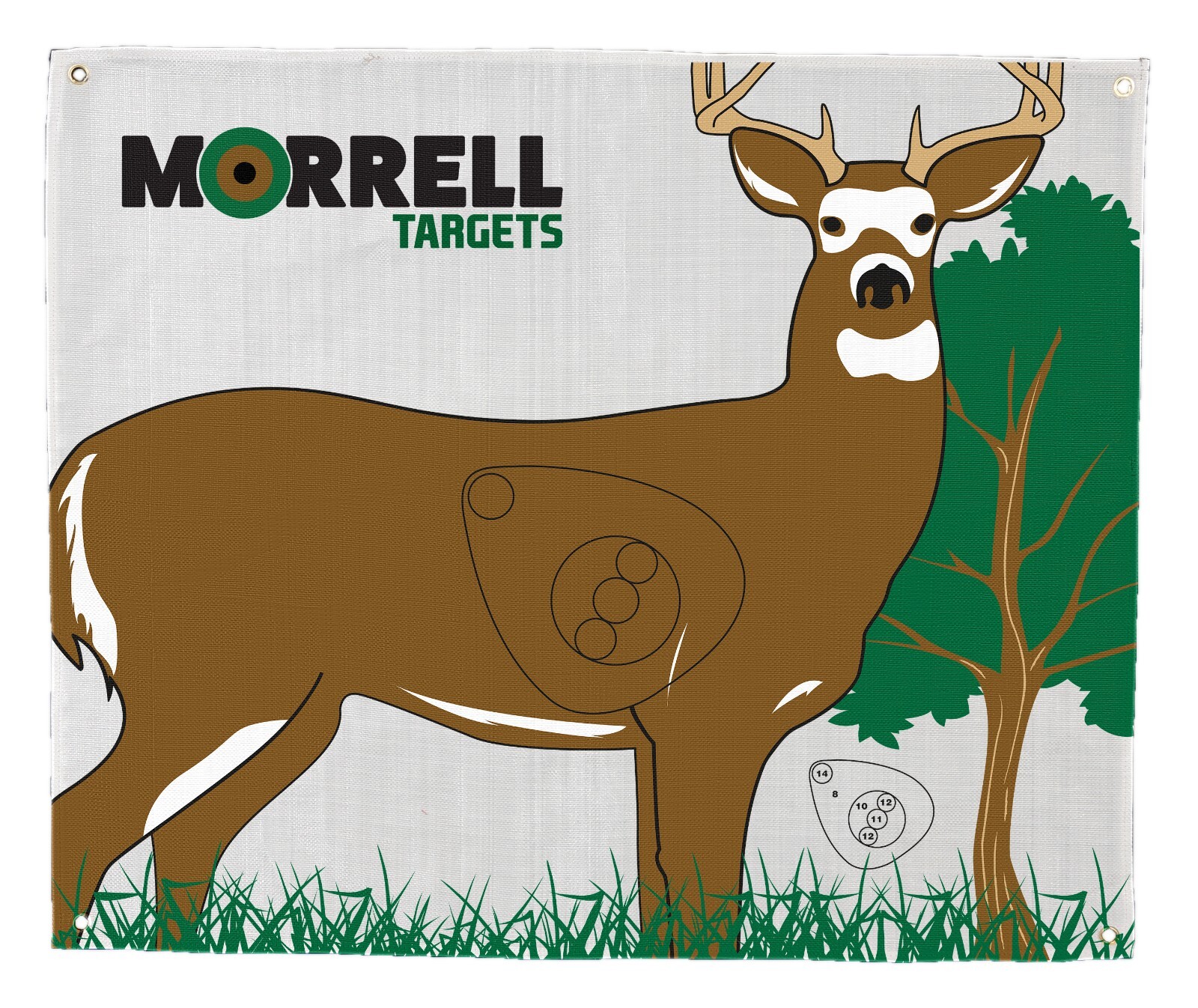Morrell Whitetail Polypropylene Target Face with Grommets and Self-Healing