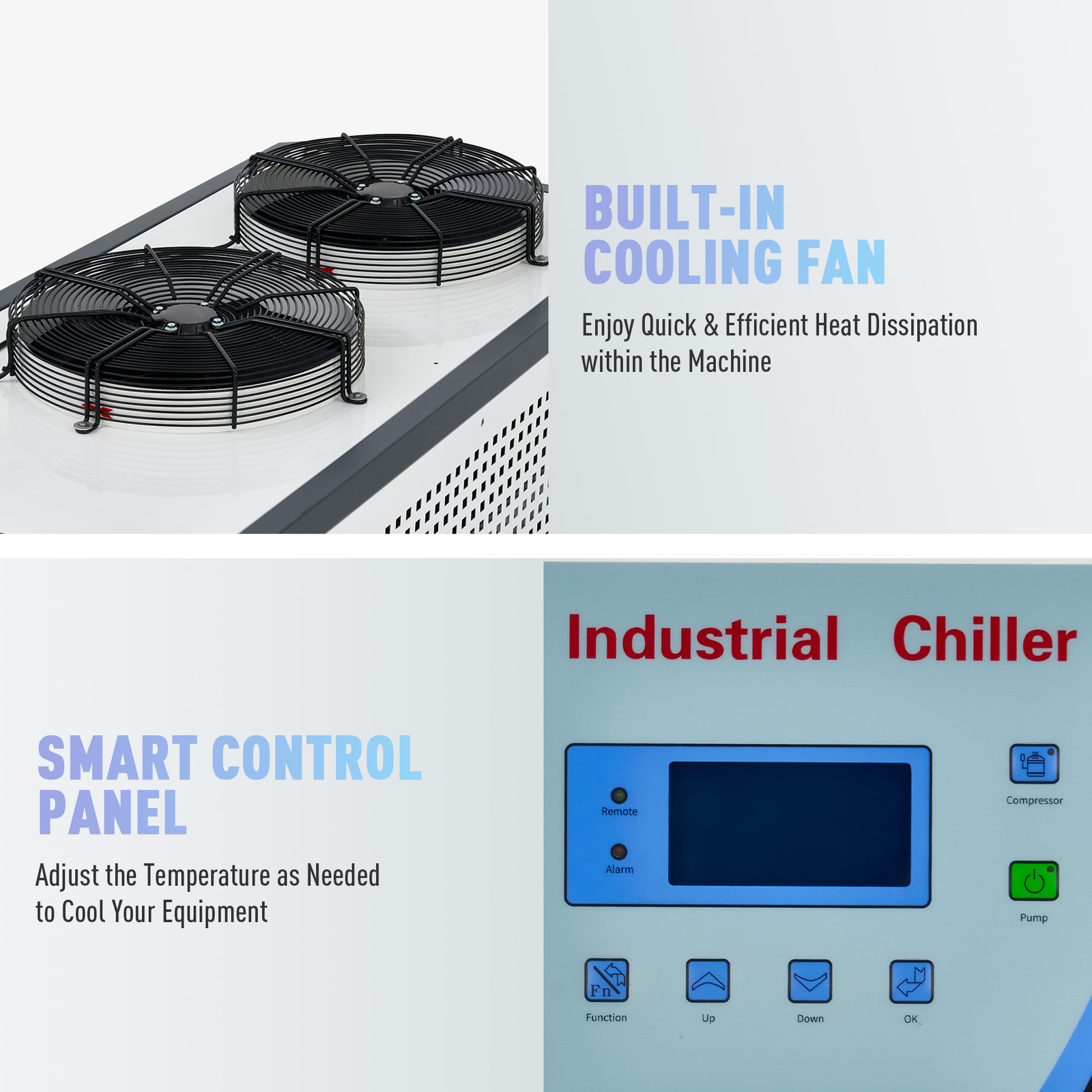 CREWORKS 37 Gal 8 Ton Air-cooled Water Chiller for Laser Cutters CNC Machines