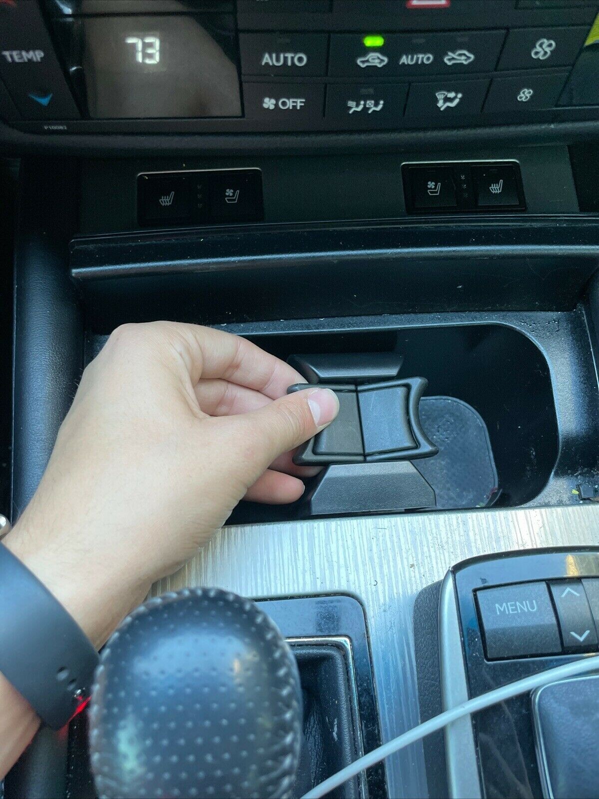 Center Console Cup Holder Insert Divider for LEXUS GS 2013-2020 Free Shipping