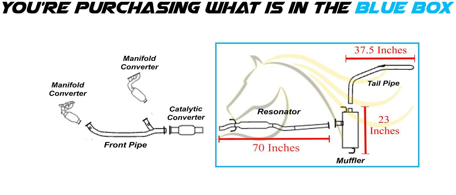 Stainless Steel Resonator Muffler Tailpipe fits 2004-2010 Toyota Sienna FWD