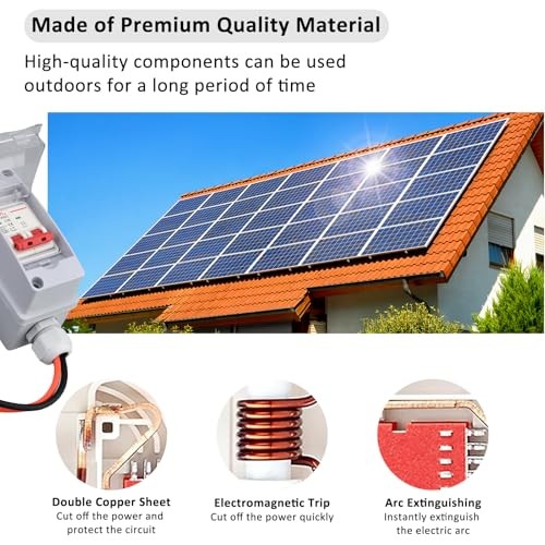 Solar Panel Disconnect Switch DC 500V 32Amp with PV Connector Miniature