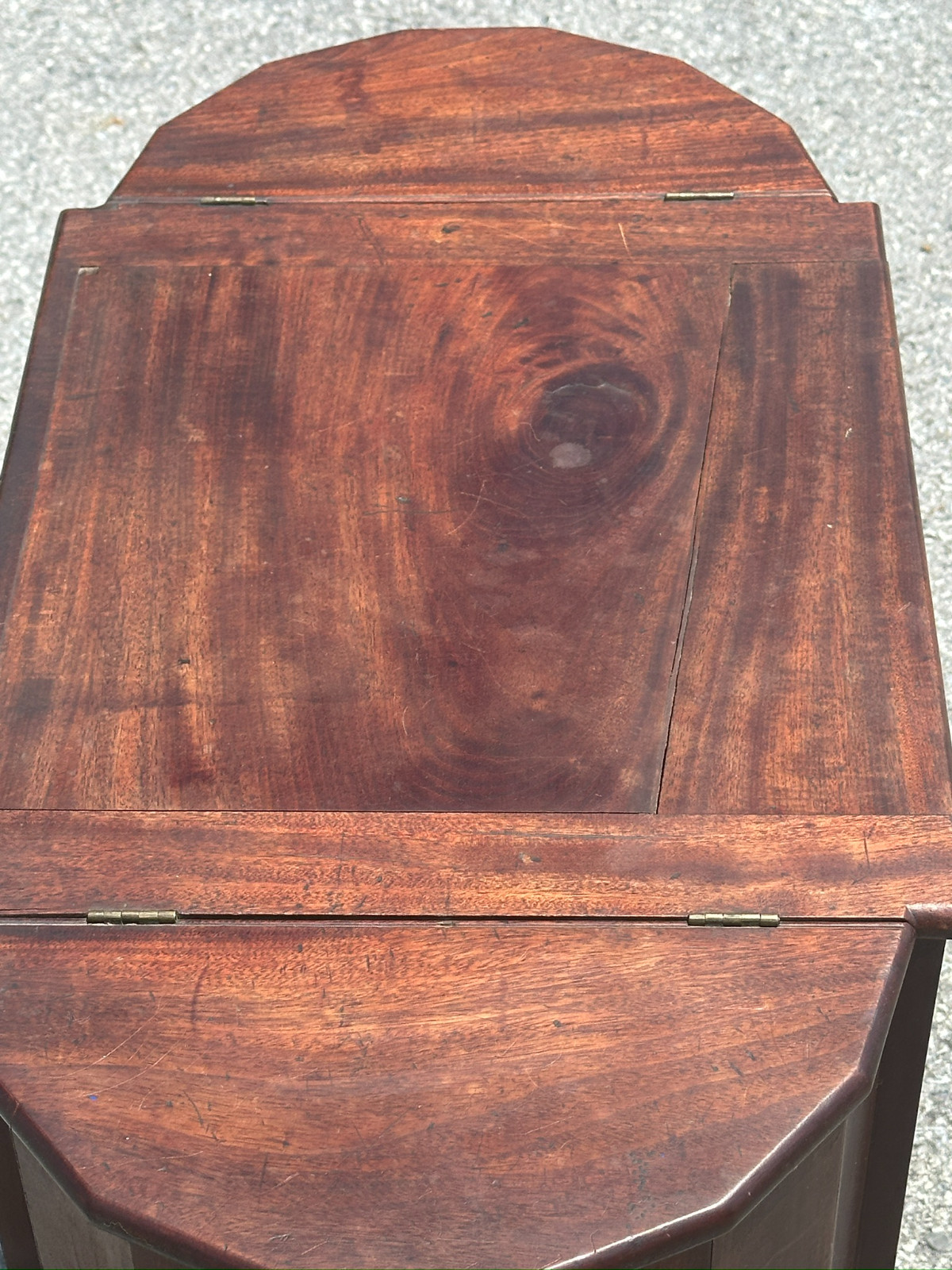 antique 1800s walnut sewing stand table Lancaster pa provenance Washington