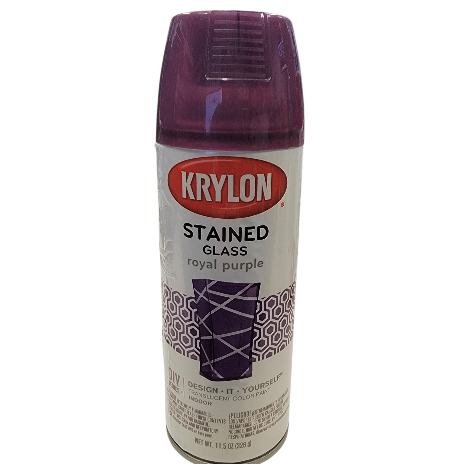 Krylon Stained Glass Spray Paint Royal Purple 11.5oz Translucent Indoor