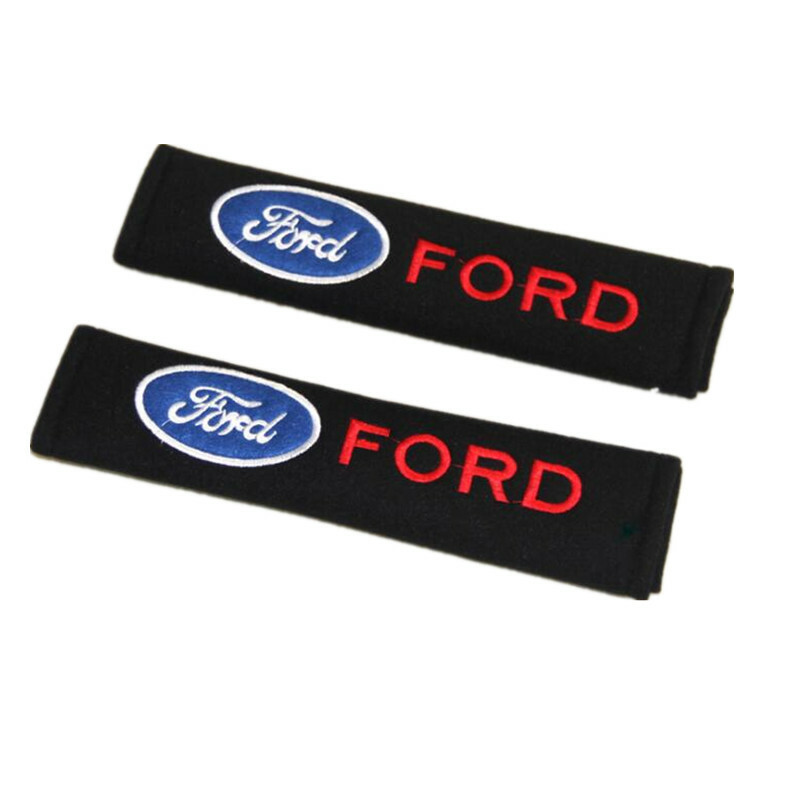Car Seat Belt Covers Shoulder Pads Protect Safety Cushion Cotton for FORD