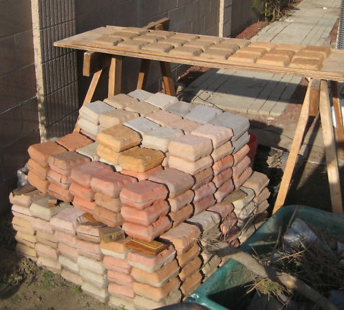 12 Paver Molds Make 100s of 6x6x1.5" Castle Cobble Stones for Pennies. FAST SHIP