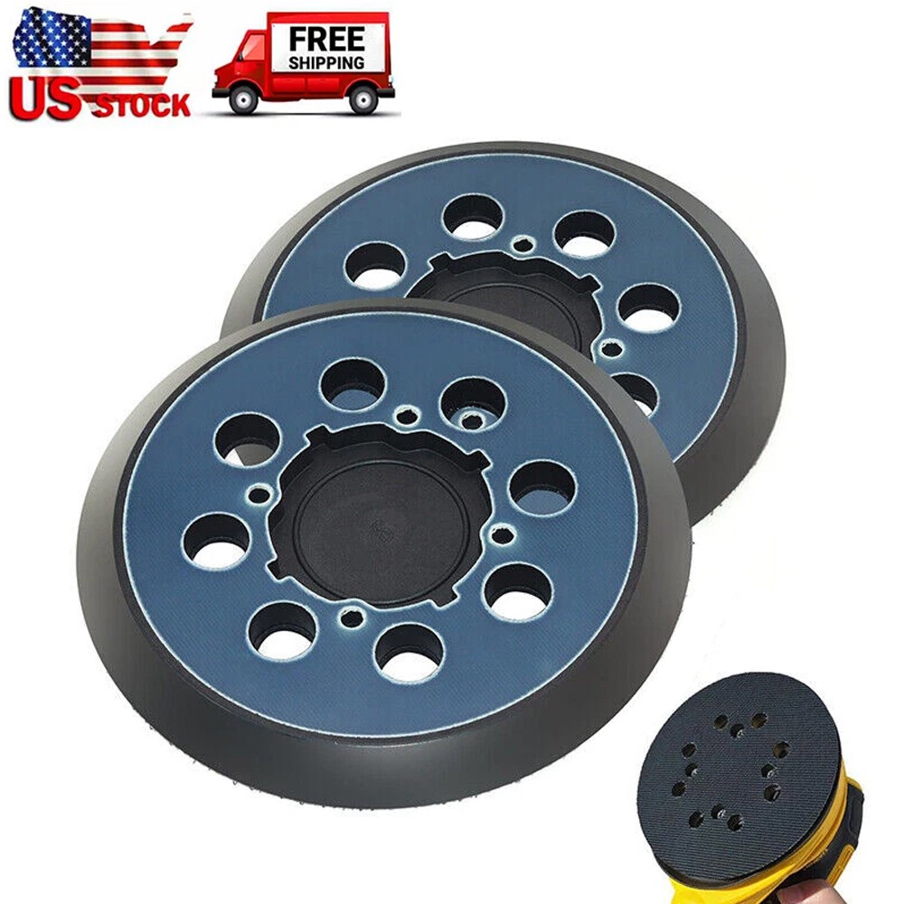 2x 5" Orbital Sander Pads 8-Hole 4-Screw for Dewalt DWE6423/6423K, DWE6421/6421K