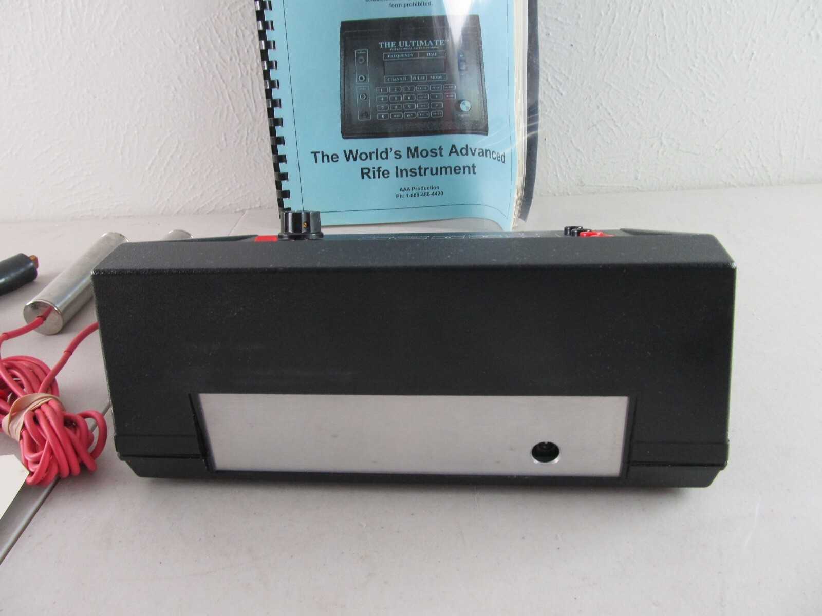 The Ultimate Bio-Active Frequency Instrument Advanced Rife w/ Probes, Manual