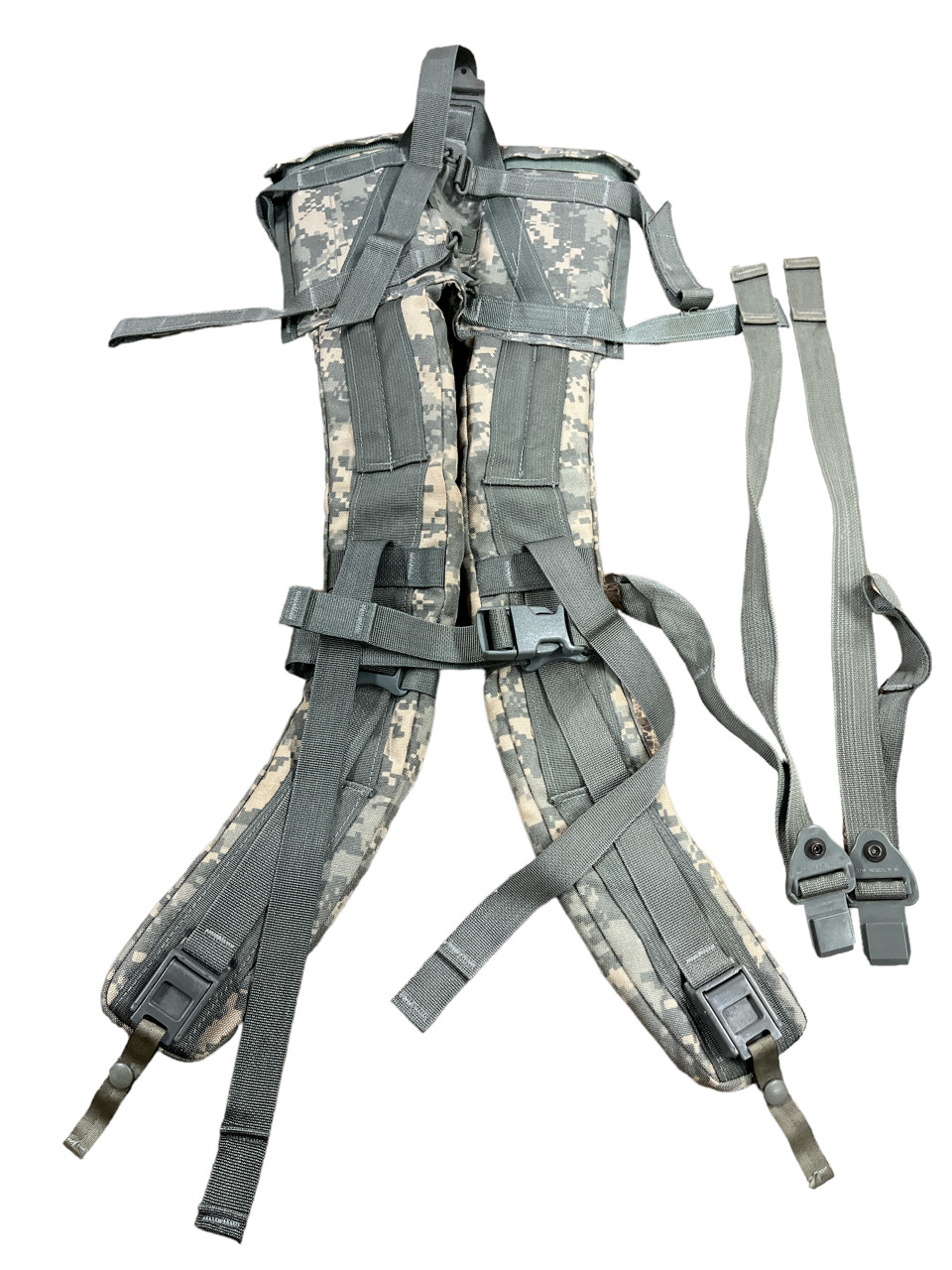 US MILITARY MOLLE II ENHANCED FRAME SHOULDER STRAPS w QR ACU for LARGE RUCKSACK