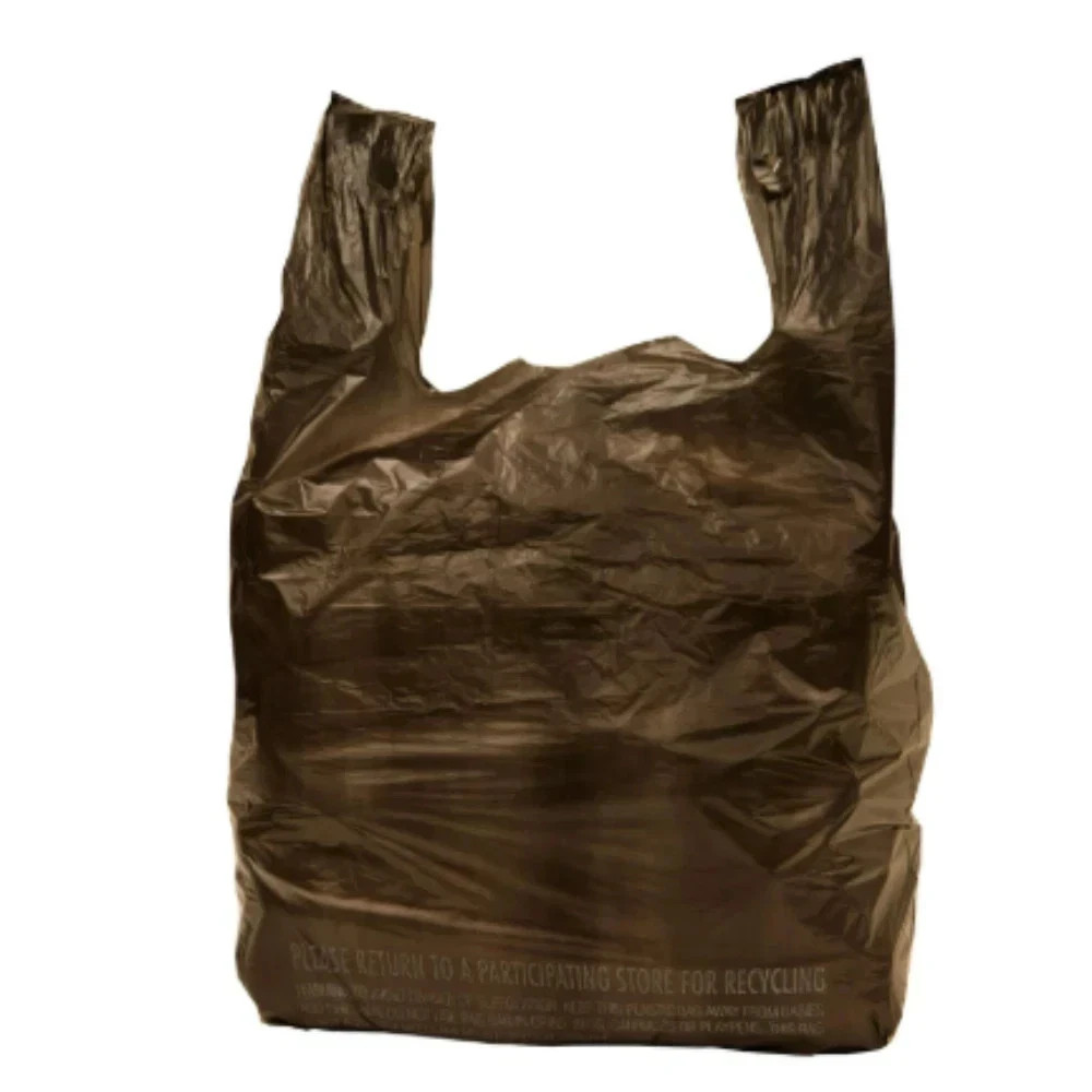 Black T-Shirt Carryout Bags, 11.5" x 6.5" x 22" 1000 ct. Free Shipping