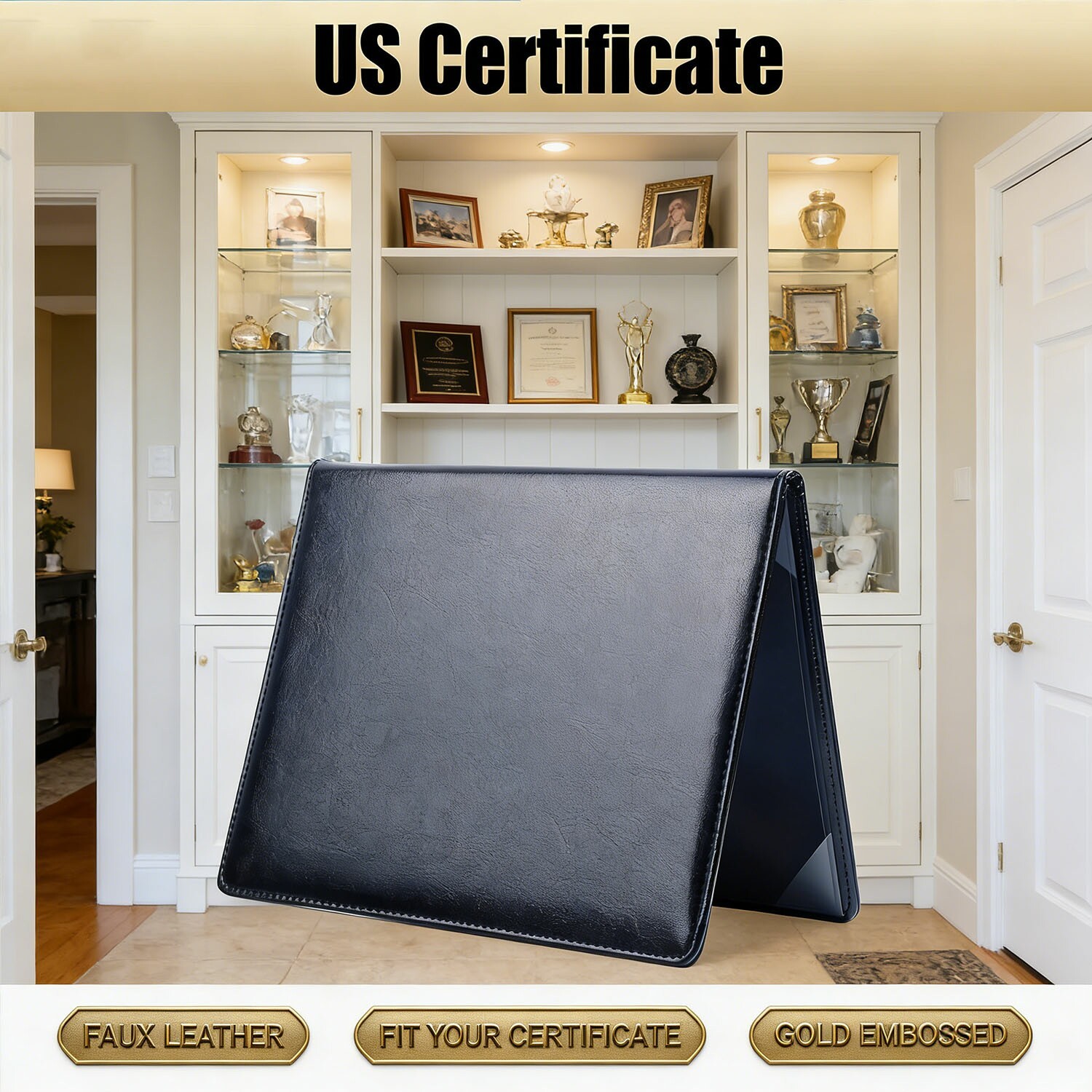 USA Citizenship Certificate Holder - US Citizenship Gifts - PU Naturalization