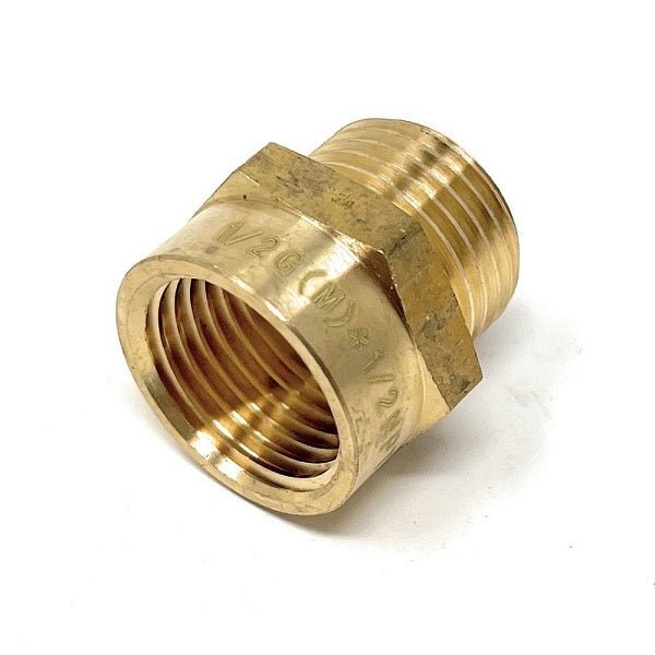 G Thread (Metric BSPP) Male to NPT Female Adapter - Lead Free (1/2" x 1/2")